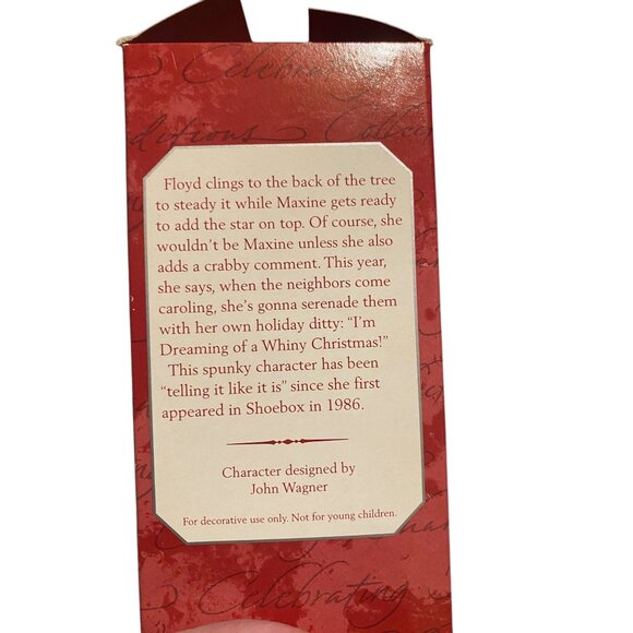 Vtg 1998 Hallmark Maxine Floyd Im Dreaming Of A Whiny Christmas Keepsake Ornamen - Picture 4 of 7